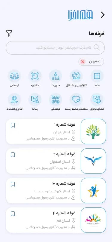 هم‌افزایی مدیریت ایران؛ غرفه‌ها